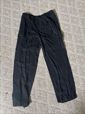 Men's Black Relaxed Drawstring Pants